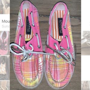 Pink plaid Sperry’s